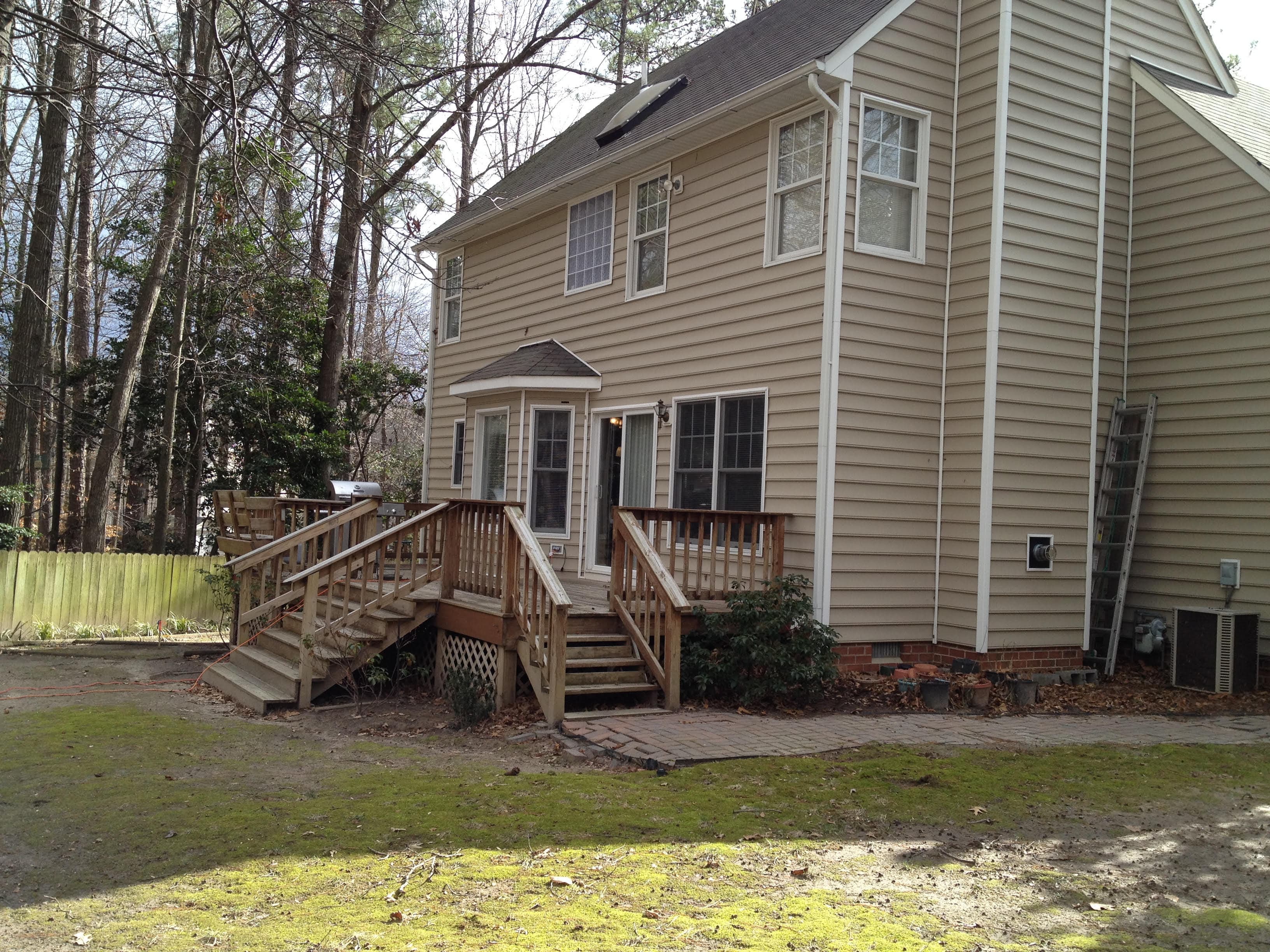 Mechanicsville Deck & Screened Porch Renovation — Before
